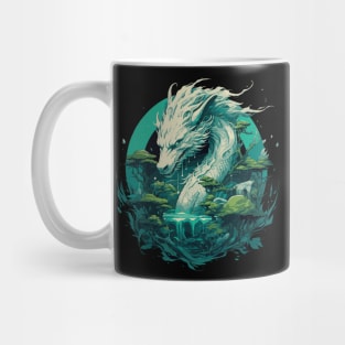 Green Wood Dragon Mug